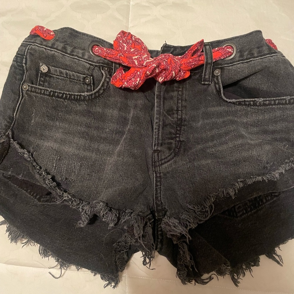 Free people denim shorts